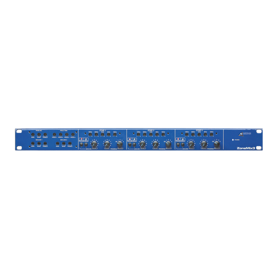 AUSTRALIAN MONITOR ZoneMix3 Installation & Operation Manual