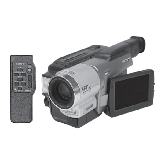 Sony Handycam CCD-TR618 Manuals