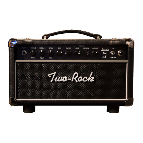 Two-Rock Studio Pro Owner's Manual