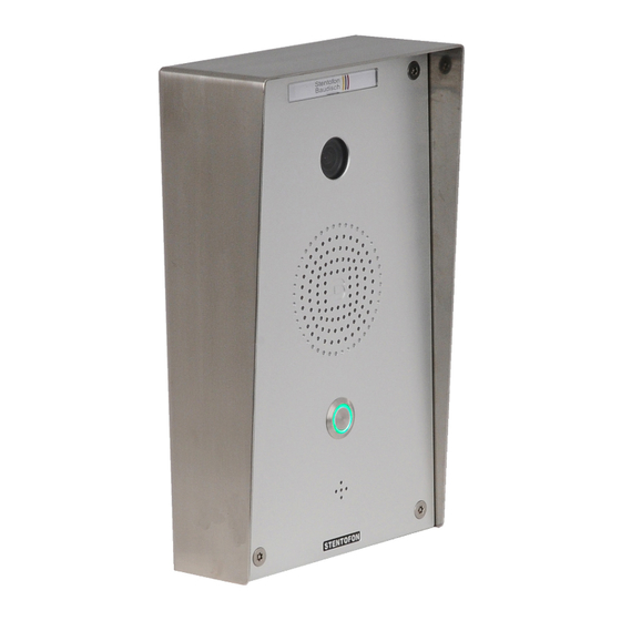 Stentofon 1401110100 Configuration Manual