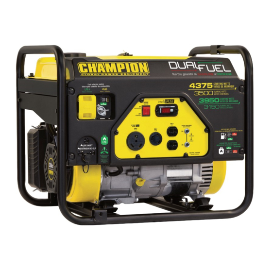 Champion 100307 Manuals
