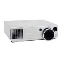 Panasonic PT AE900U - LCD Projector - HD 720p Operating Manual