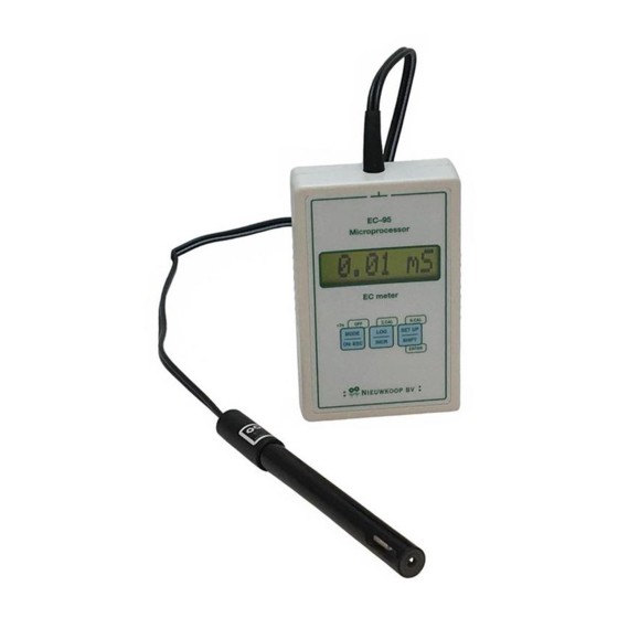 NIEUWKOOP EC-95 Quick Manual