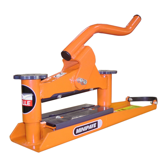Altrad BELLE MINIPAVE Operator's Manual