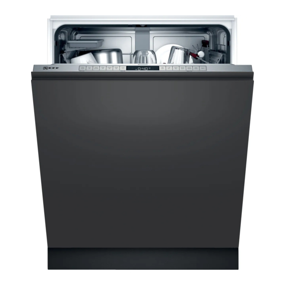 NEFF S155HAX27G Integrated Dishwasher Manuals