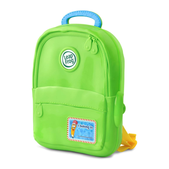 LeapFrog Mr. Pencil's ABC Backpack Instruction Manual