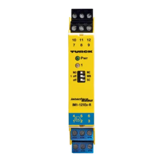 turck IM1-12 R Series Quick Start Manual