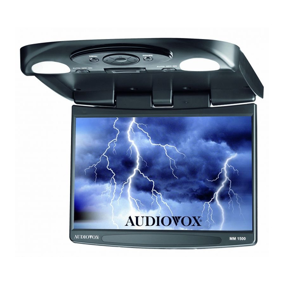 Audiovox MM1500 User Manual