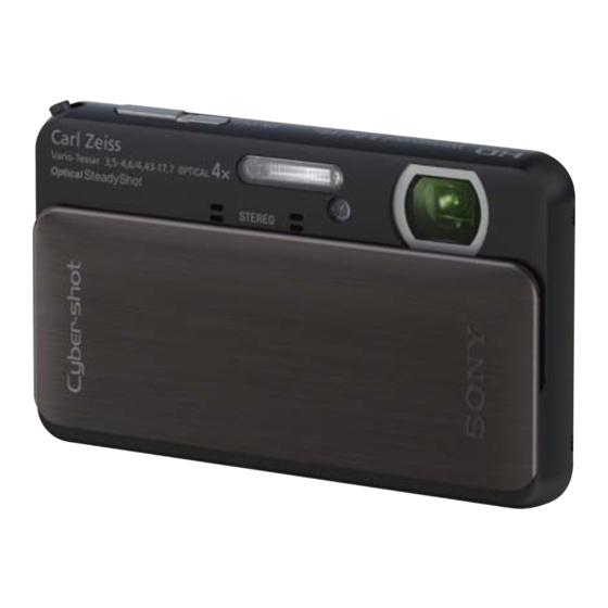 Sony DSC-TX20 Service Manual