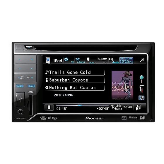 Pioneer AVH-P3200BT Manuals