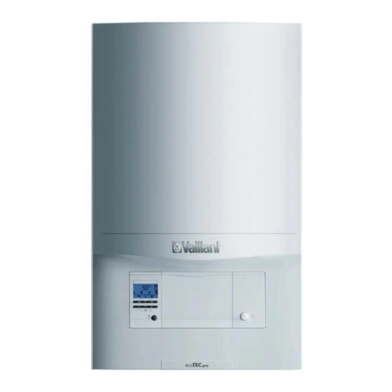 Vaillant ecoTEC pro 24 Installation And Maintenance Instructions Manual