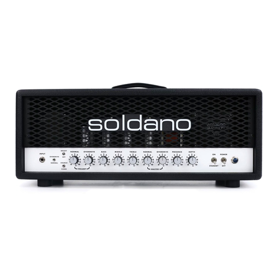Soldano SLO-30 Instruction Manual