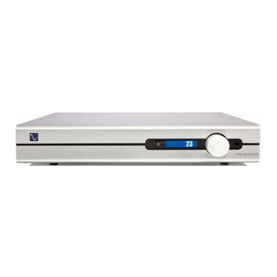 PS Audio Stellar Gain Cell DAC Owner's Reference Manual