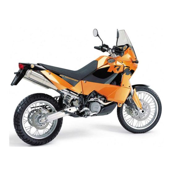 KTM 950 ADVENTURE 2004 Owner's Manual