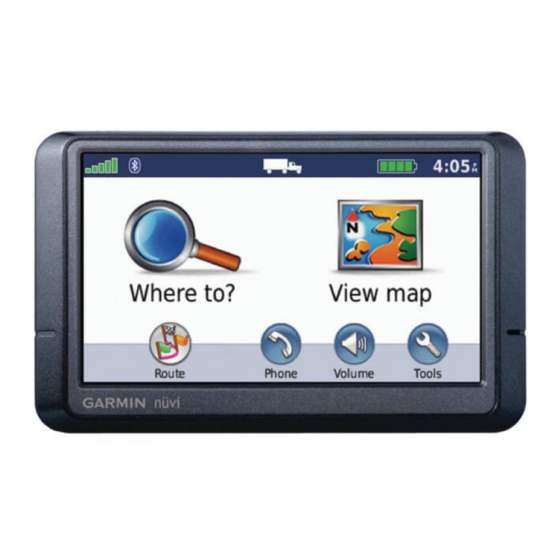 Garmin Nuvi 465 Quick Start Manual