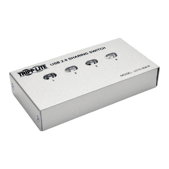 Tripp Lite U215-004-R Owner's Manual