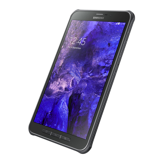 Samsung Galaxy Tab Active Quick Manual