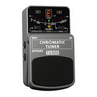 Behringer CHROMATIC TUNER TU300 User Manual