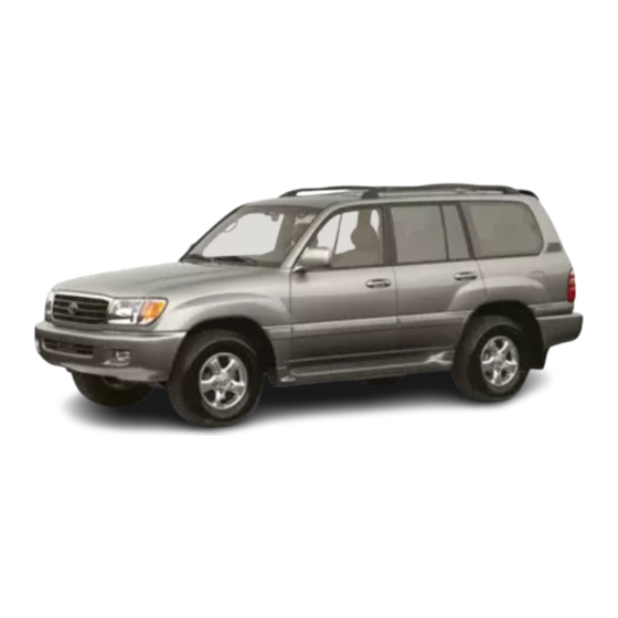 Toyota Land Cruiser 2001 Owner's Manual
