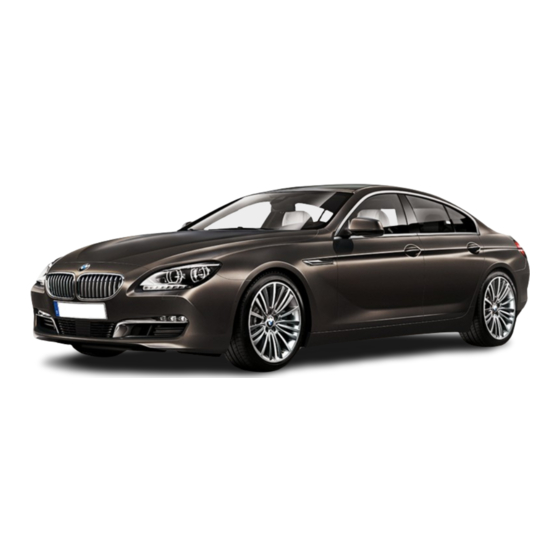BMW 6 SERIES GRAN COUPE Owner's Manual
