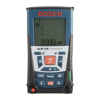 Bosch GLM 150 Professional Original Instructions Manual