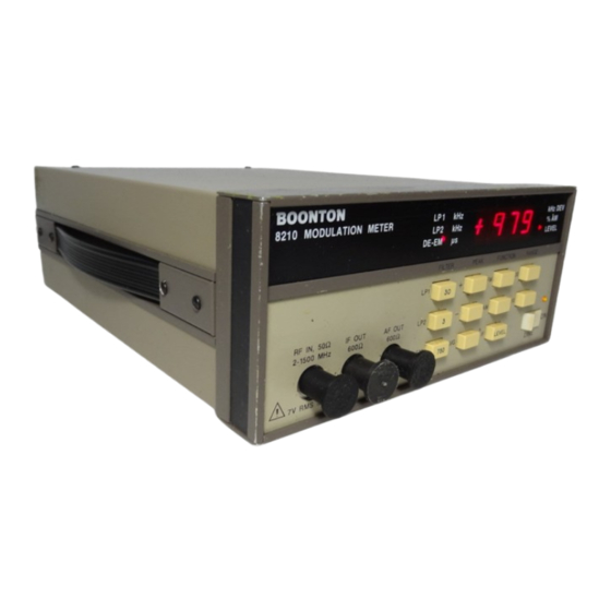 Boonton 8210-01-S/3 Instruction Manual