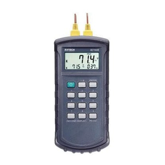 Extech Instruments 421508 Instruction Manual