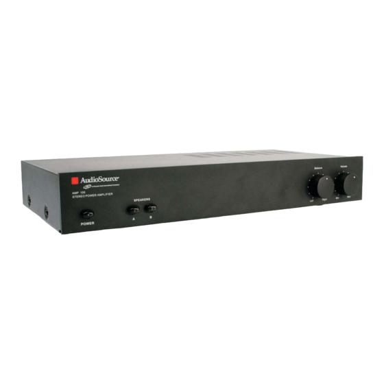 AudioSource AMP 100 User Manual