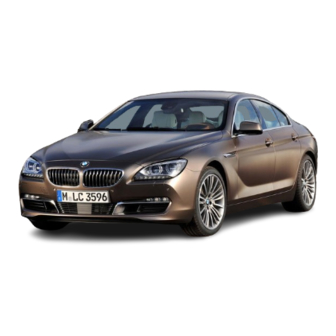 BMW 6 Series Gran Coupe Owner's Manual