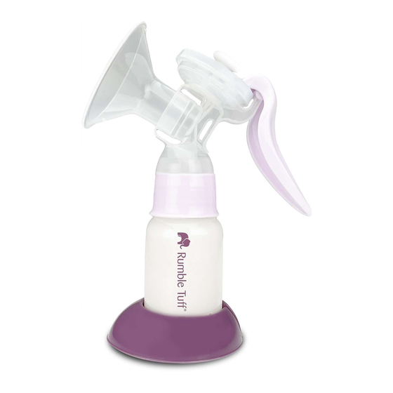 Rumble Tuff Manual Breast Pump Instructions & Assembly