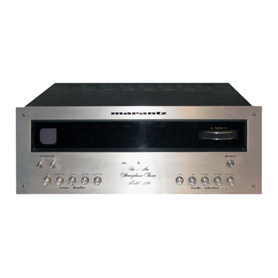 Marantz 120 Owner's Manual