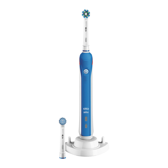 BRAUN ORAL-B PROFESSIONAL CARE 1000 MANUAL Pdf Download | ManualsLib