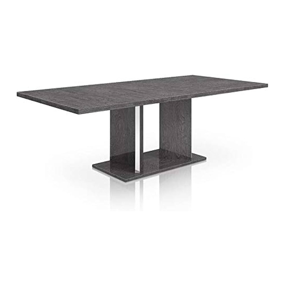 STAR INTERNATIONAL FURNITURE ESSENTIALS FOR LIVING NOBLE EXT DINING TABLE Assembly Instructions