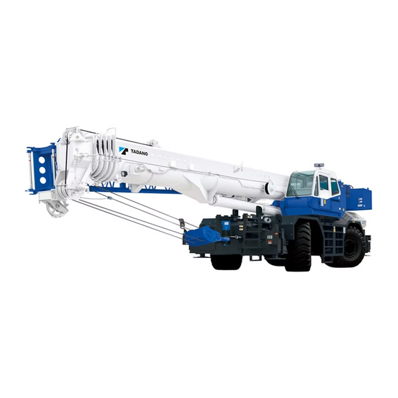 User Manuals: Tadano GR-1200XL Rough Terrain Crane