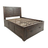 Jofran JACKSON LODGE FULL STORAGE BED 1605-75 Assembly Instructions And Parts List