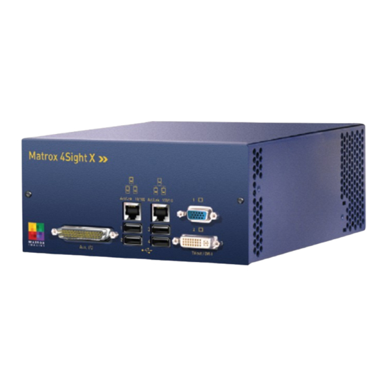 Matrox 4Sight X Installation And Hardware Reference