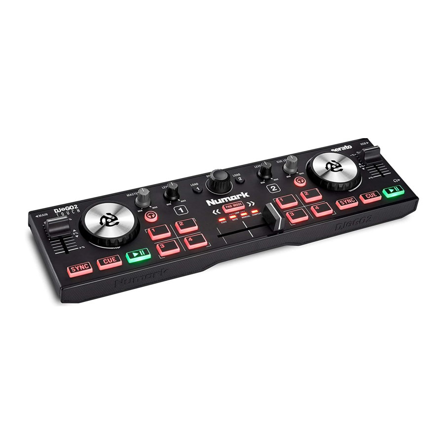 Numark DJ2GO2 Touch - Pocket DJ Controller Manual
