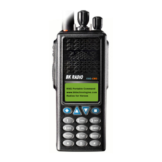 BK Radio KNG User Manual