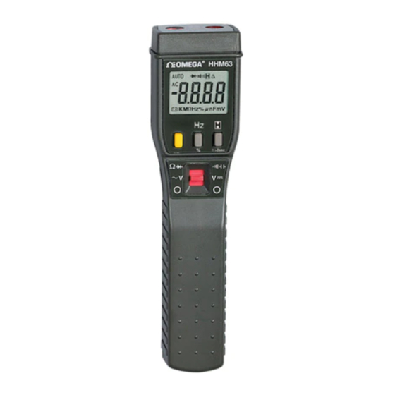 Omega HHM63C Manual