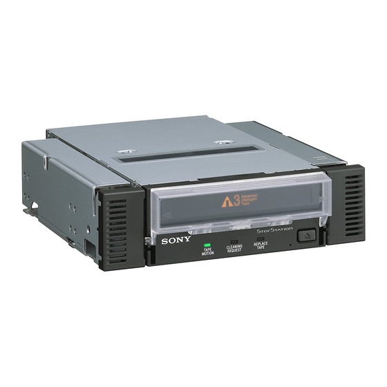 Sony StorStation AIT-3 TAPE DRIVE User Manual