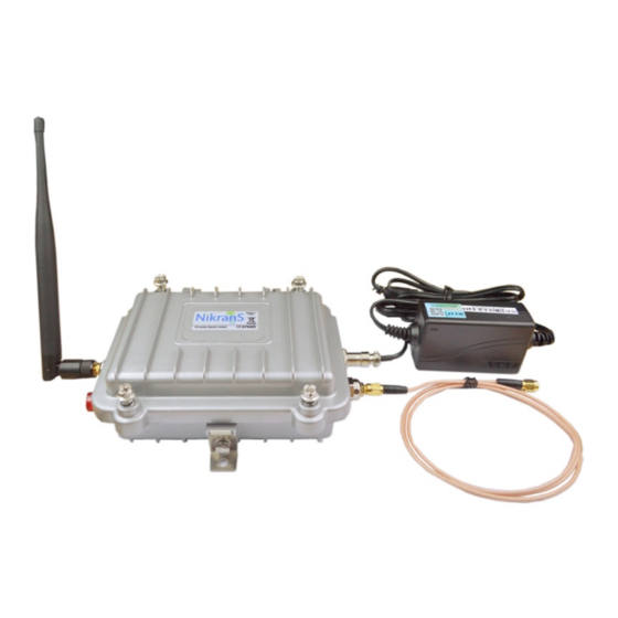 Nikrans MA-2500WF Installation Manual