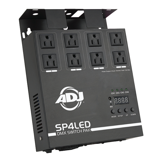 ADJ SP4LED Manuals