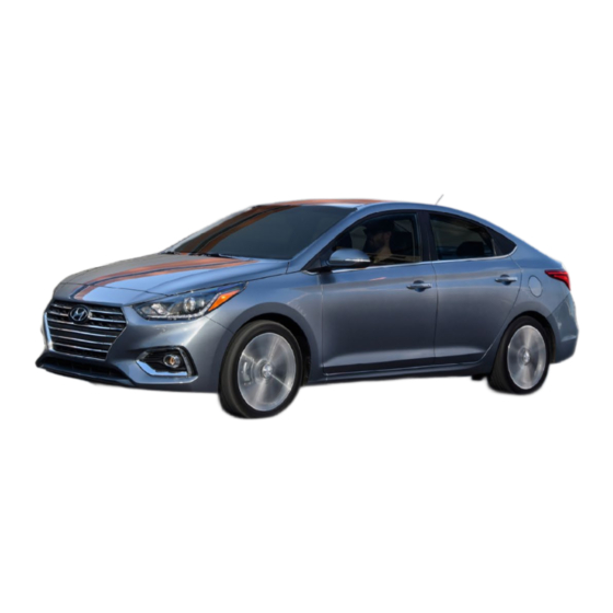 Hyundai ACCENT 2019 Getting Started Manual