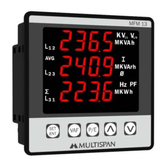 MULTISPAN MFM13 Quick Start Manual