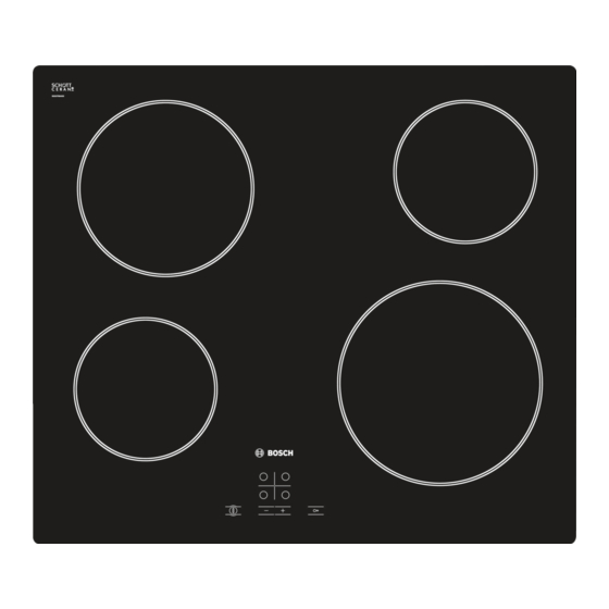Bosch PKE611D17E Instruction Manual