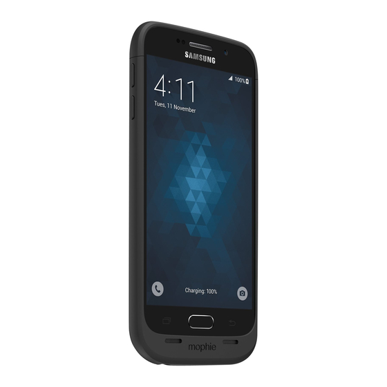 Mophie juice pack for Samsung Galaxy S6 Manuals