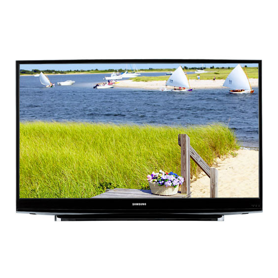 Samsung HL-T6176S - 61" Rear Projection TV Owner's Instructions Manual