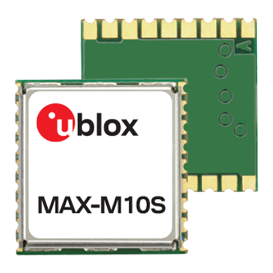 Ublox MAX-M10S Integration Manual