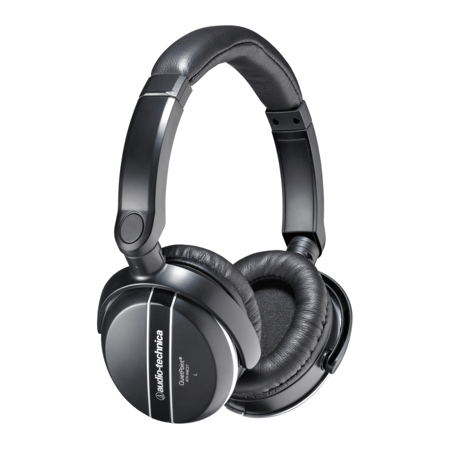 Audio Technica QuietPoint ATH-ANC27 - NC Headphones Manual