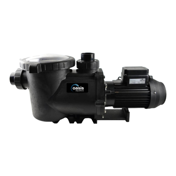 Oasis Aquatics PLT Series Installation And Operation Manual